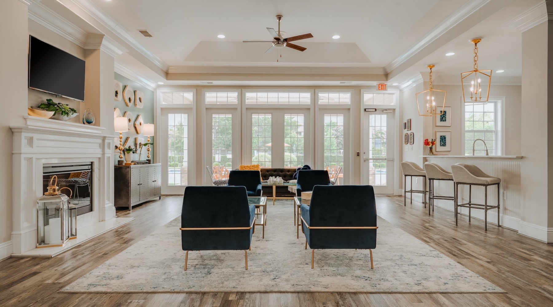 large and open clubhouse